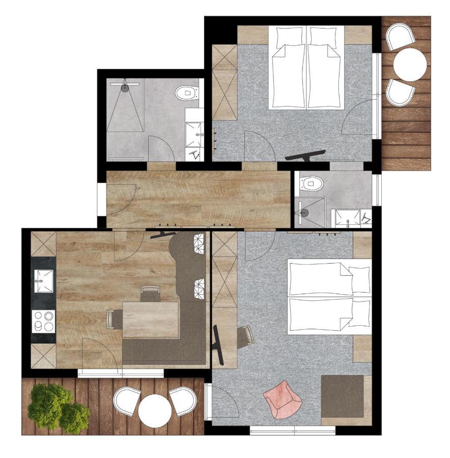 דירות טוקס Haus Kreidl מראה חיצוני תמונה